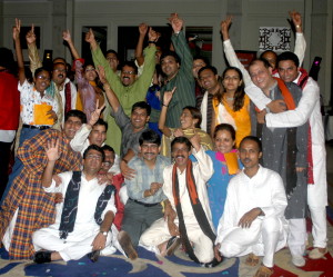 DAINIK BHASKAR TEAM AFTER  THE DANDIYA PARTY