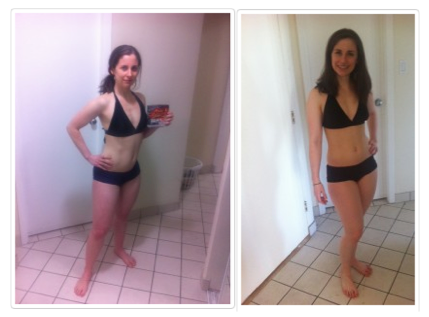 PAM proving with pictures that you could slim down just by thinking