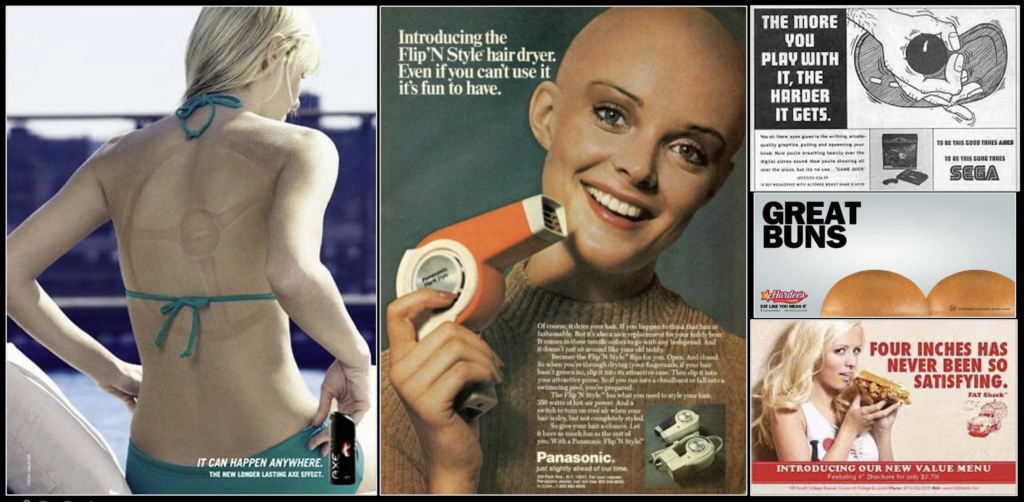 Examples of Brand creative with alternate meaning