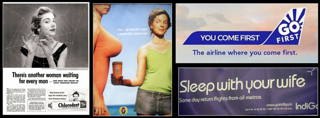 Examples of Brand creative with different interpretations