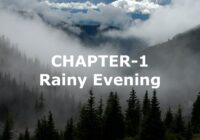 Rainy evening in mountains